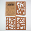 Creative Stencil Pack | Easter Spring Alphabet | Conscious Craft